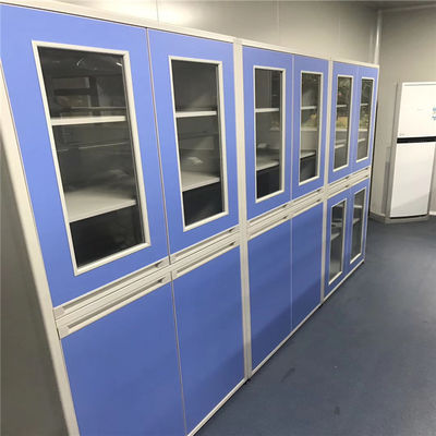 1.2mm Suspended Steel Laboratory Furniture With Glass Doors